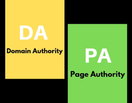 Domain authority and Page Authority