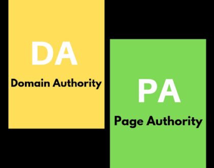 Domain authority and Page Authority